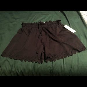 Lauren Laser Cut Detail Drawstring Shorts